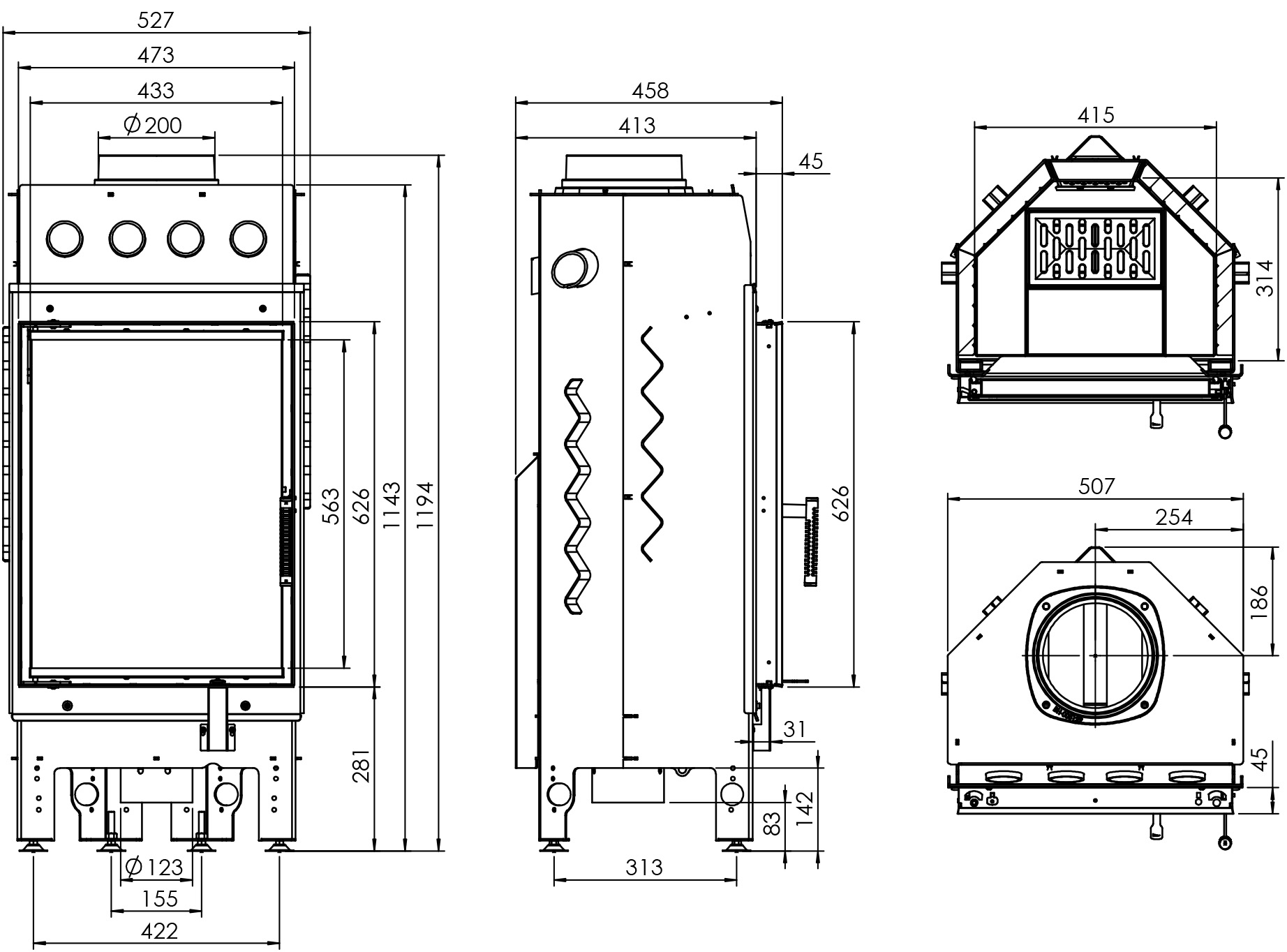 AL11S.V-D WkBad kominkowy - Ark