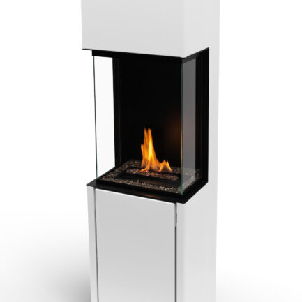 Kominek automatyczny Arcticon White