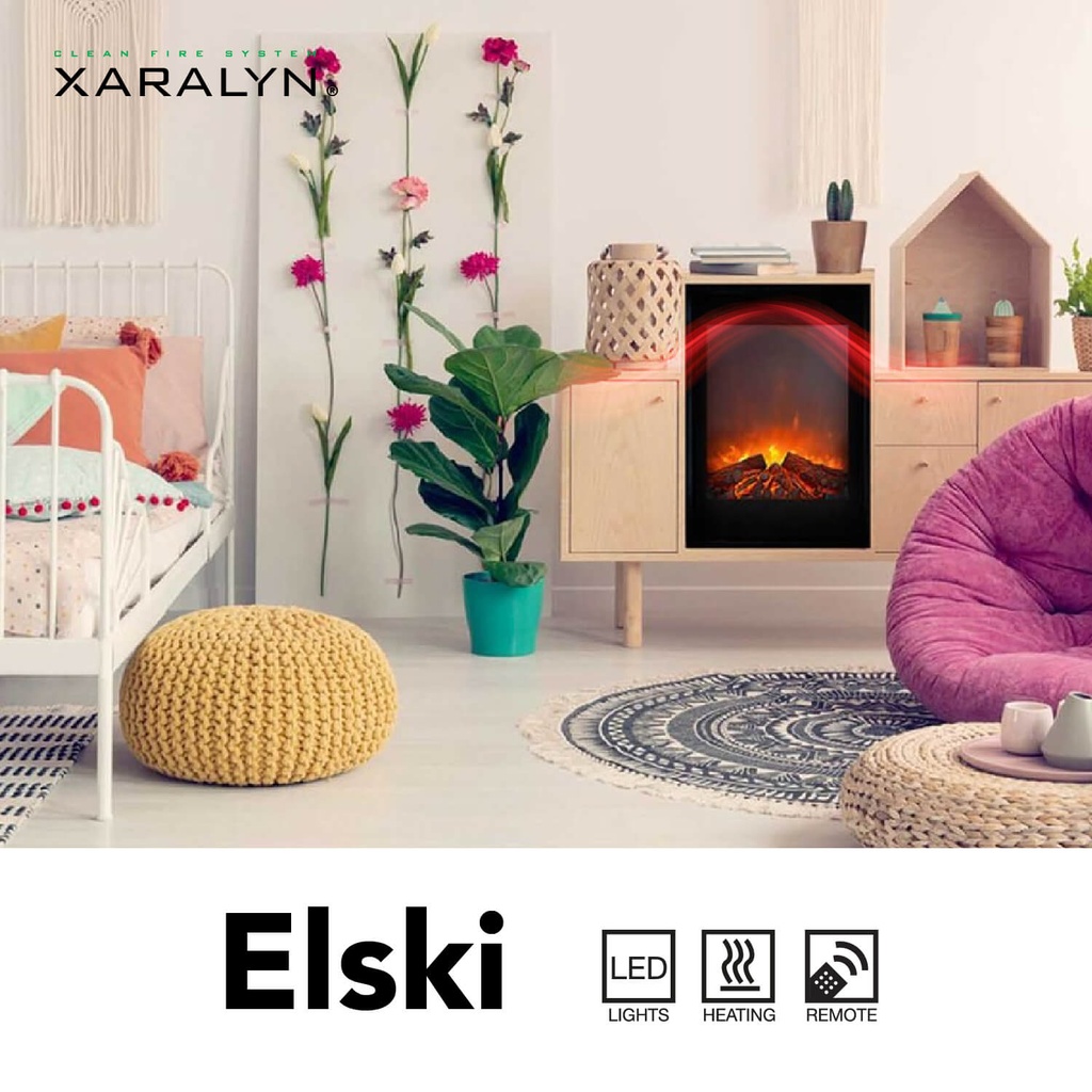 Elski elektrische LED inbouwhaard (4)
