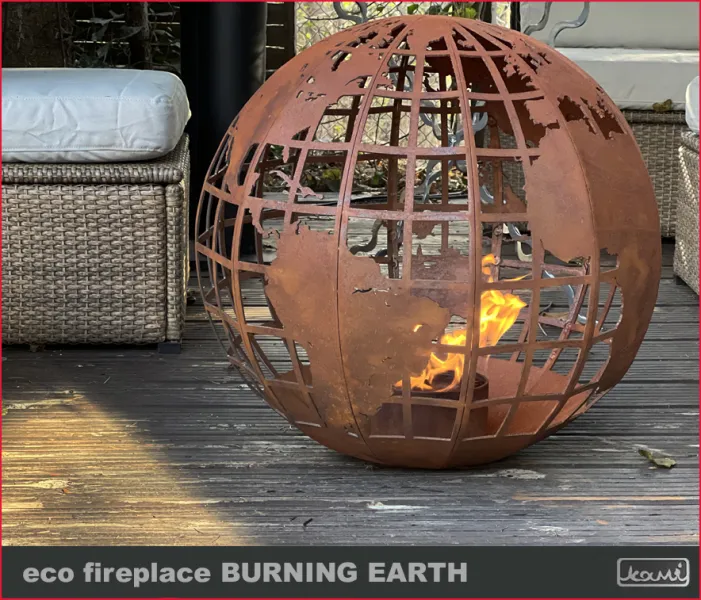 Biokominek Burning Earth