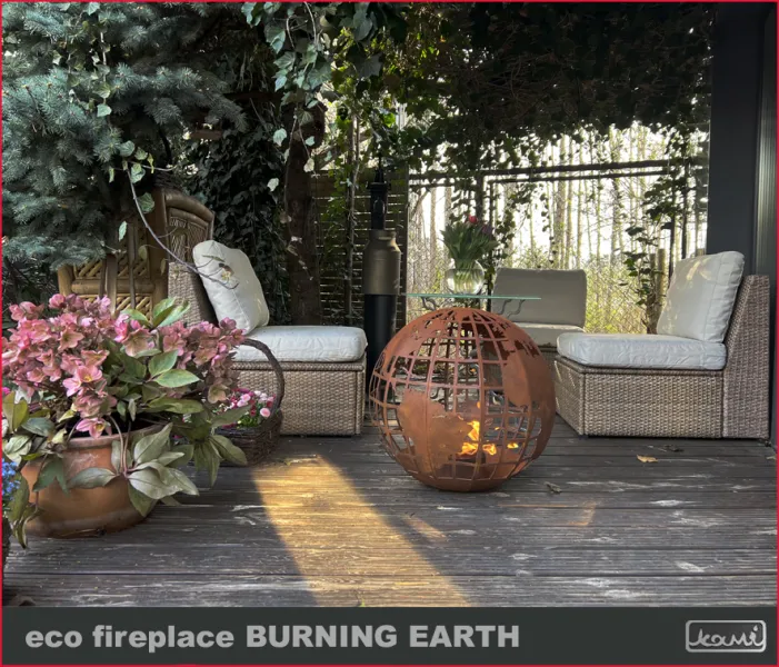 Biokominek Burning Earth