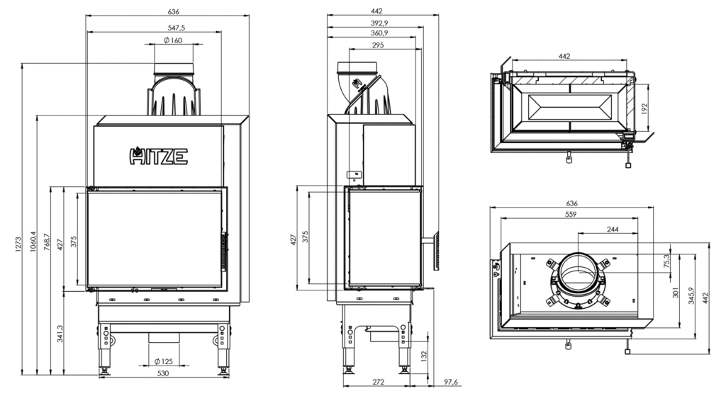 Wkład HST54x39L rysunek techniczny