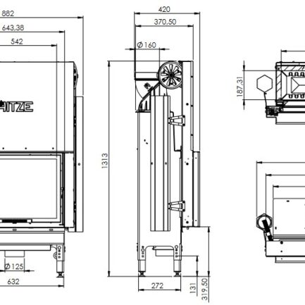 wymiary wkładu HST59x43.G
