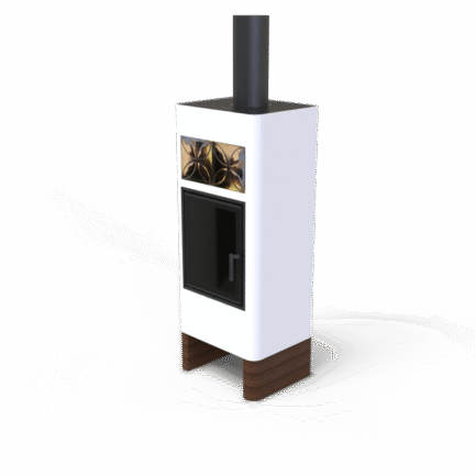 Piec Luna Wood White