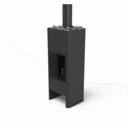 Piec Timo Steel Black