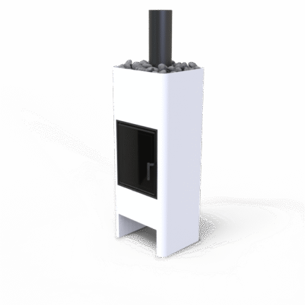 Piec Timo Steel White