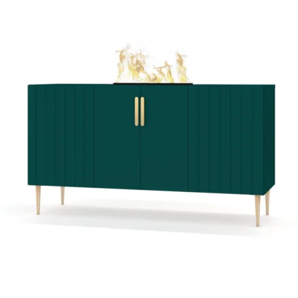 Komoda/Kominek Parowy Prins Butelkowa zieleń