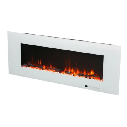 Kominek Elektryczny Azurite 127 cm – biały