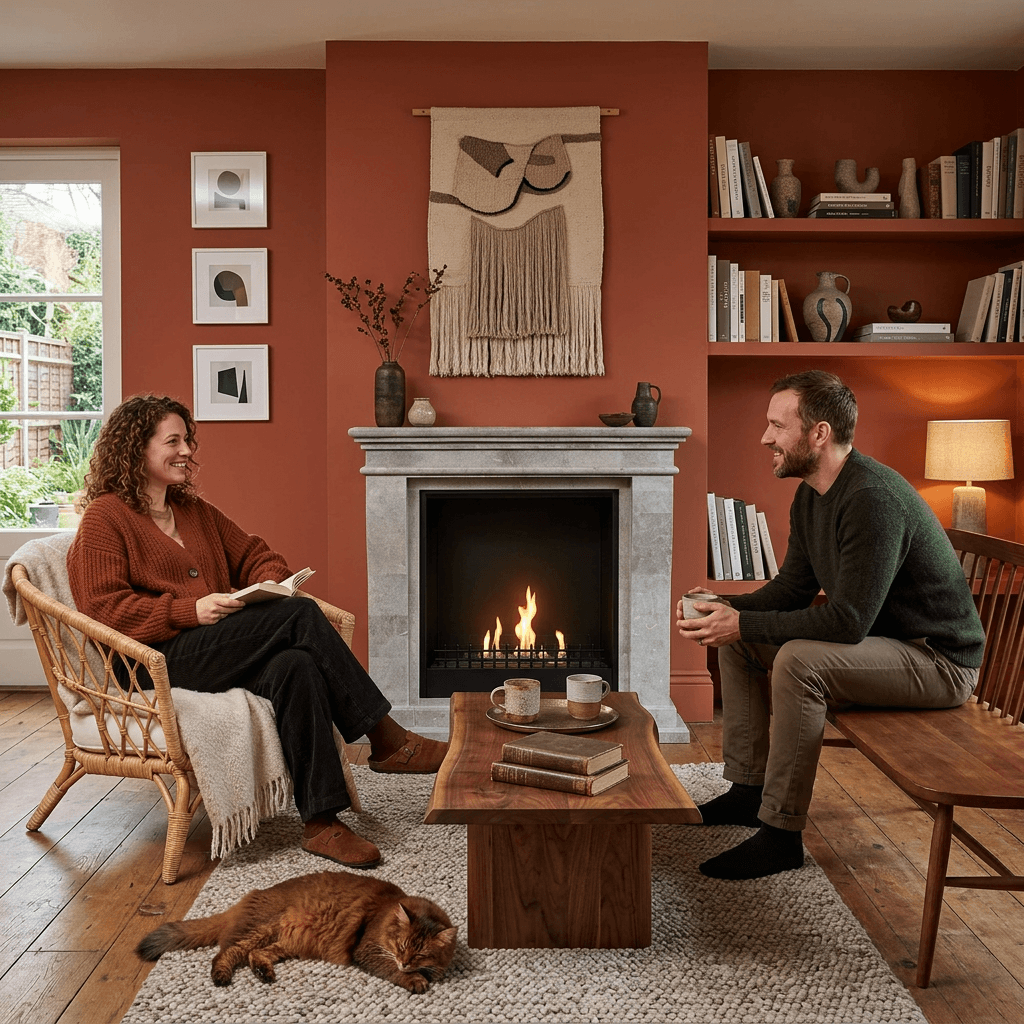 Kreta Mini bioethanol fireplace (Bioethanol Classic, Greystone)